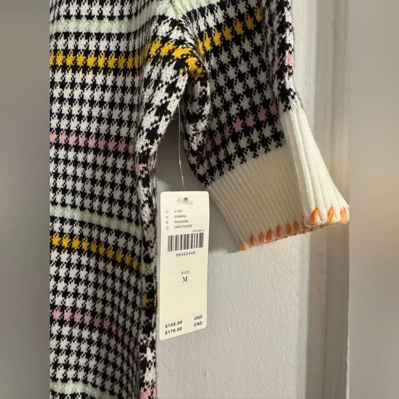 ✨ Anthropologie Buttondown Sweater Shift Mini Dress Sz M - Picture 6 of 10